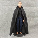 Maxbell 1/6 Male Hoodie Cloak Retro Long Cape for 12inch Male Figures Body Accessory Black