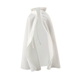 Maxbell 1/6 Male Hoodie Cloak Retro Long Cape for 12inch Male Figures Body Accessory White