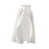 Maxbell 1/6 Male Hoodie Cloak Retro Long Cape for 12inch Male Figures Body Accessory White