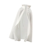 Maxbell 1/6 Male Hoodie Cloak Retro Long Cape for 12inch Male Figures Body Accessory White