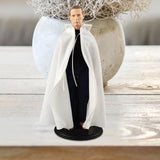 Maxbell 1/6 Male Hoodie Cloak Retro Long Cape for 12inch Male Figures Body Accessory White