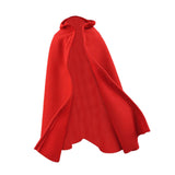 Maxbell 1/6 Male Hoodie Cloak Retro Long Cape for 12inch Male Figures Body Accessory Red
