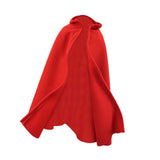 Maxbell 1/6 Male Hoodie Cloak Retro Long Cape for 12inch Male Figures Body Accessory Red