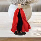 Maxbell 1/6 Male Hoodie Cloak Retro Long Cape for 12inch Male Figures Body Accessory Red