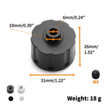 Maxbell Maxbell RC Gearbox Differential Cover Case Upgrade Parts for 1/8 RC Hobby Car Trucks Black