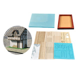 Maxbell 1:35 Wooden House Ruins Model Unfinished Architecture Model Building Scenery Style B