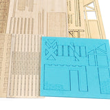 Maxbell 1:35 Wooden House Ruins Model Unfinished Architecture Model Building Scenery Style B
