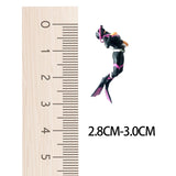 Maxbell 1/64 Action Figurines People Figurines for Miniature Scene Photography Props Violet