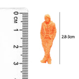 Maxbell 1/64 Scale People Figure Character Doll for Micro Landscape Miniature Scene