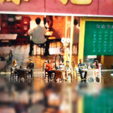 Maxbell Resin 1/64 Couple Model Figure People Figurines for DIY Scene Diorama Layout White