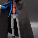 Maxbell 1/12 Male Hoodie Cloak Action Figure Clothes for 6 inch Male Figures Black