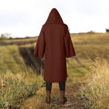 1:12 Scale Fabric Cape Cloak with Hat Long Cape for 6'' Soldier Figure Brown