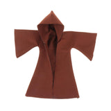 1:12 Scale Fabric Cape Cloak with Hat Long Cape for 6'' Soldier Figure Brown