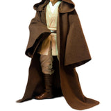 1:12 Scale Fabric Cape Cloak with Hat Long Cape for 6'' Soldier Figure Brown