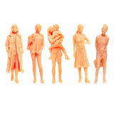Maxbell 1:64 Model People Figure Scenes Realistic Tiny People for Decoration Diorama Windbreaker Woman