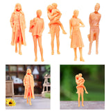 Maxbell 1:64 Model People Figure Scenes Realistic Tiny People for Decoration Diorama Windbreaker Woman