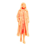 Maxbell 1:64 Model People Figure Scenes Realistic Tiny People for Decoration Diorama Windbreaker Woman