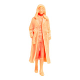Maxbell 1:64 Model People Figure Scenes Realistic Tiny People for Decoration Diorama Windbreaker Woman
