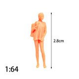 Maxbell 1:64 Model People Figure Scenes Realistic Tiny People for Decoration Diorama Backpacker Girl