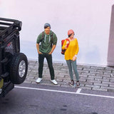 Maxbell 1:64 Model People Figure Scenes Realistic Tiny People for Decoration Diorama Backpacker Girl