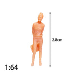 Maxbell 1:64 Model People Figure Scenes Realistic Tiny People for Decoration Diorama Office Lady