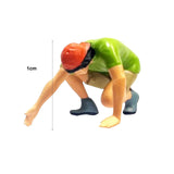 1/87 Climbing Mountain Model Figure for Scenery Diorama Decoration Green