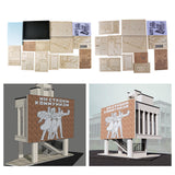 Maxbell 1/35 Scale Architecture Layouts Unassembly for Diorama Layout With Base