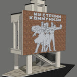 Maxbell 1/35 Scale Architecture Layouts Unassembly for Diorama Layout With Base