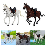 Maxbell 1/12 Scale Action Figures Figurine Mini Size Horse Figurine Ornament White