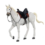 Maxbell 1/12 Scale Action Figures Figurine Mini Size Horse Figurine Ornament White