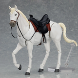 Maxbell 1/12 Scale Action Figures Figurine Mini Size Horse Figurine Ornament White