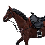 Maxbell 1/12 Scale Action Figures Figurine Mini Size Horse Figurine Ornament Brown