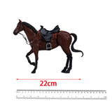 Maxbell 1/12 Scale Action Figures Figurine Mini Size Horse Figurine Ornament Brown