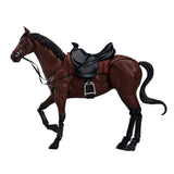 Maxbell 1/12 Scale Action Figures Figurine Mini Size Horse Figurine Ornament Brown