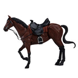 Maxbell 1/12 Scale Action Figures Figurine Mini Size Horse Figurine Ornament Brown