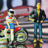 Maxbell 1/64 Figures Model Ornament for DIY Scene Decor Sand Table Decor Style F