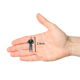 Maxbell 1/64 Figures Model Ornament for DIY Scene Decor Sand Table Decor Style F