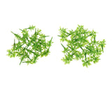 Maxbell 100Pcs Simulation Miniature Grass for Railway Miniature Scenery Garden Scene Green