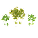 Maxbell 100Pcs Simulation Miniature Grass for Railway Miniature Scenery Garden Scene Green