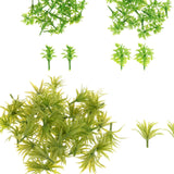 Maxbell 100Pcs Simulation Miniature Grass for Railway Miniature Scenery Garden Scene Green