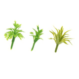 Maxbell 100Pcs Simulation Miniature Grass for Railway Miniature Scenery Garden Scene Green