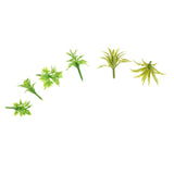 Maxbell 100Pcs Simulation Miniature Grass for Railway Miniature Scenery Garden Scene Green
