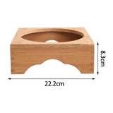 Heat Resistant Pads Wood Hot Pads Trivet for Korean Bibimbap Counter Kitchen 19cm