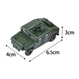 Maxbell 2 Pieces Simulation 1/72 Vehicle Model Kits for Micro Landscape Party Favors missile launch car