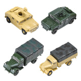 Maxbell 2 Pieces Simulation 1/72 Vehicle Model Kits for Micro Landscape Party Favors missile launch car