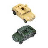 Maxbell 2 Pieces Simulation 1/72 Vehicle Model Kits for Micro Landscape Party Favors missile launch car