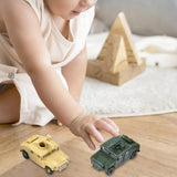 Maxbell 2 Pieces Simulation 1/72 Vehicle Model Kits for Micro Landscape Party Favors missile launch car