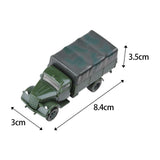 Maxbell 2 Pieces Simulation 1/72 Vehicle Model Kits for Micro Landscape Party Favors truck