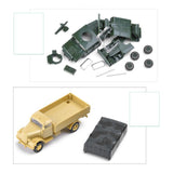 Maxbell 2 Pieces Simulation 1/72 Vehicle Model Kits for Micro Landscape Party Favors truck