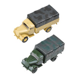 Maxbell 2 Pieces Simulation 1/72 Vehicle Model Kits for Micro Landscape Party Favors truck